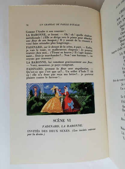 Un chapeau de paille d'Italie, E. Labiche, Marc-Michel, ill. R. Peynet, Editions du Bélier, 1943.