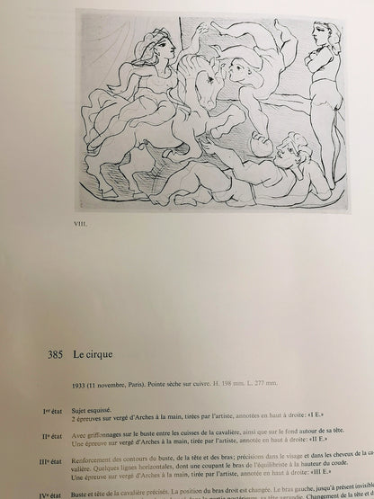 Picasso, Peintre-Graveur, Tome I Catalogue illustré de l'œuvre gravé et lithographié 1899-1931, Tome II Catalogue raisonné de l'œuvre gravé et des monotypes 1932-1934, Bernhard Geiser, Berne, Berne Kornfeld et Klipstein, 1955, 1968.